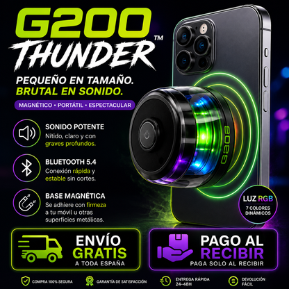⚡G200 THUNDER™ PEQUEÑO EN TAMAÑO. BRUTAL EN SONIDO 🔥