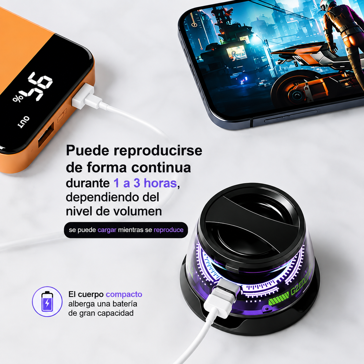 ⚡G200 THUNDER™ PEQUEÑO EN TAMAÑO. BRUTAL EN SONIDO 🔥