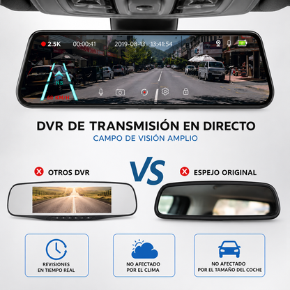 🚗 VISIONPRO™ Protégete de Accidentes, Robos y Fraudes con el Retrovisor con Cámara que lo Graba Todo ⚠️