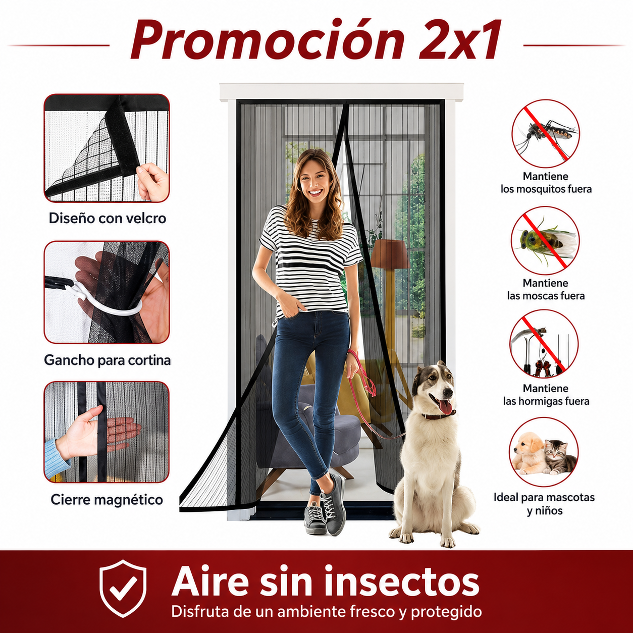 🚪 Magic Mesh® Premium | Tu Cortina Antimosquitos 🦟