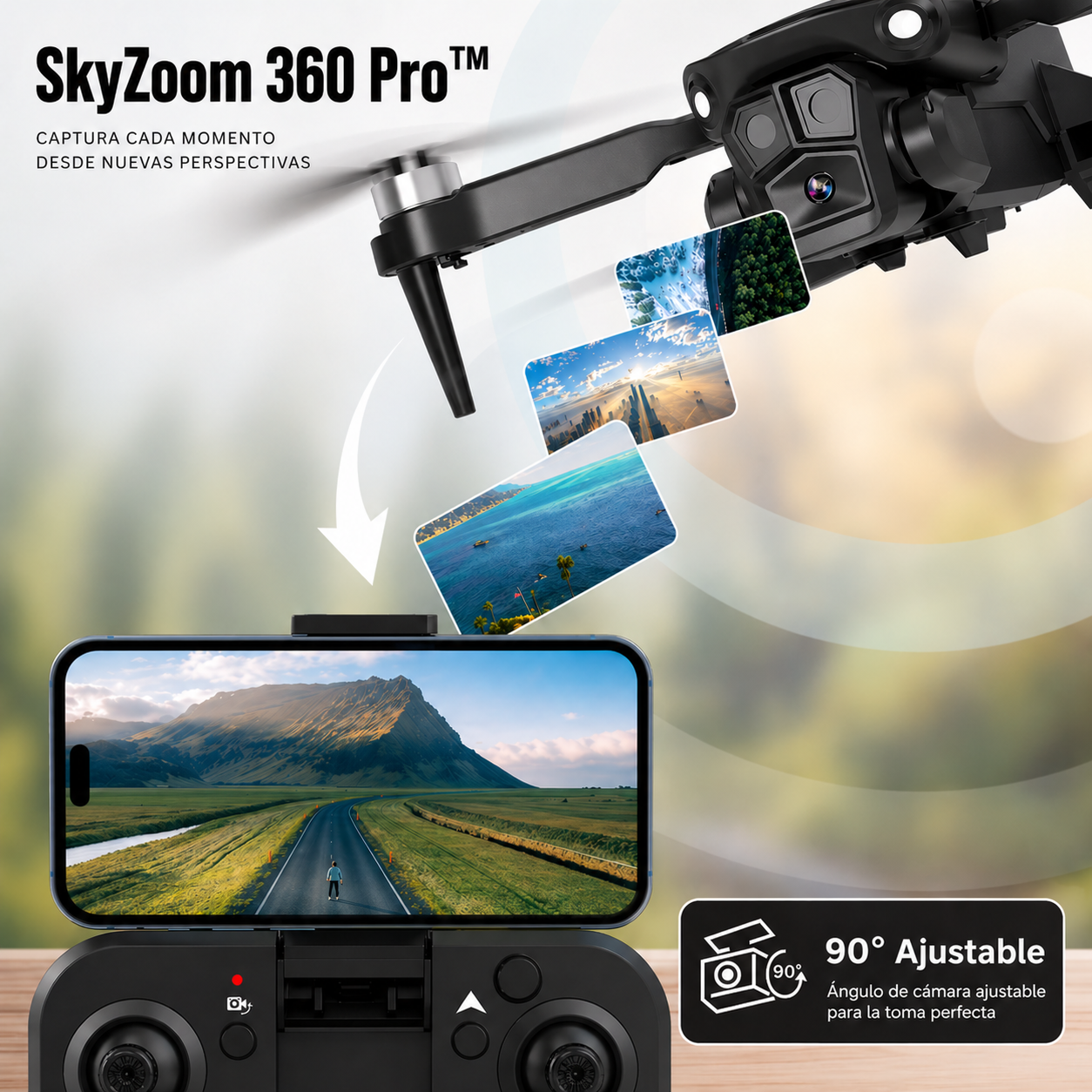 SkyZoom 360 Pro™ - Ve el mundo desde un ángulo que pocos pueden alcanzar 🚀