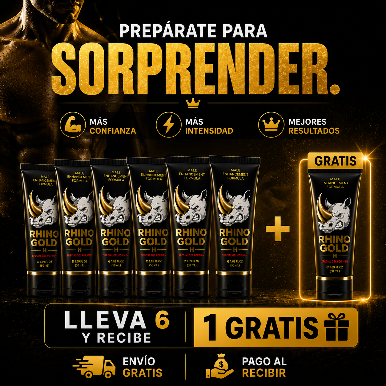 🦏 RHINO GOLD™ – Haz que tu presencia deje huella 🍌