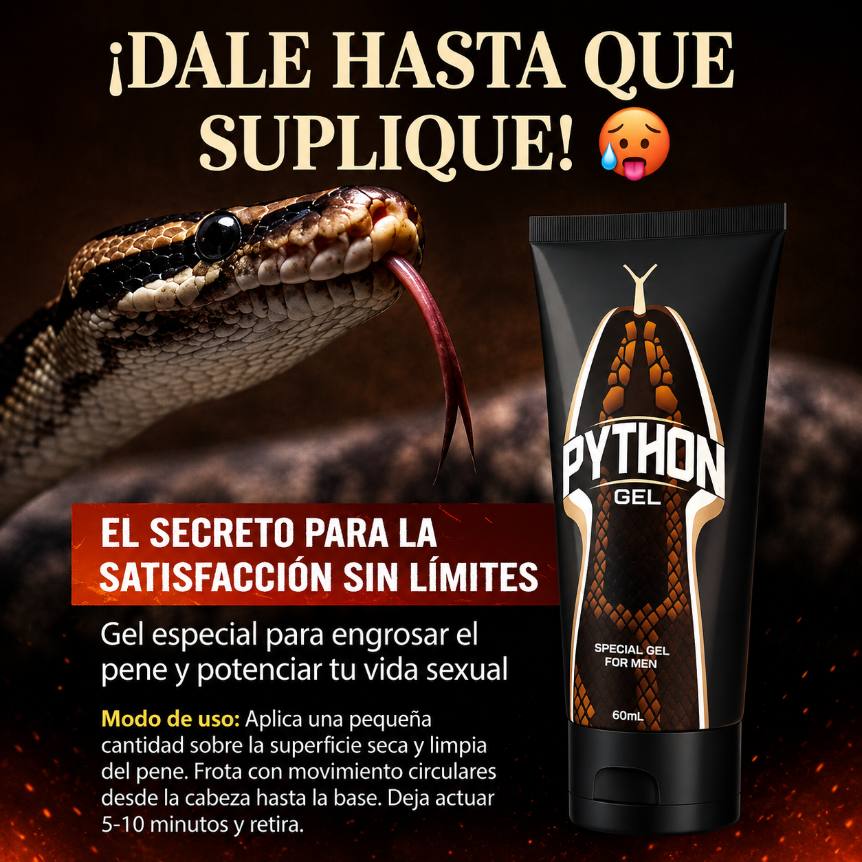 ® PYTHON GEL™ 🔥 Despierta tu mejor versión. Más potencia, más resistencia, más placer 🐍
